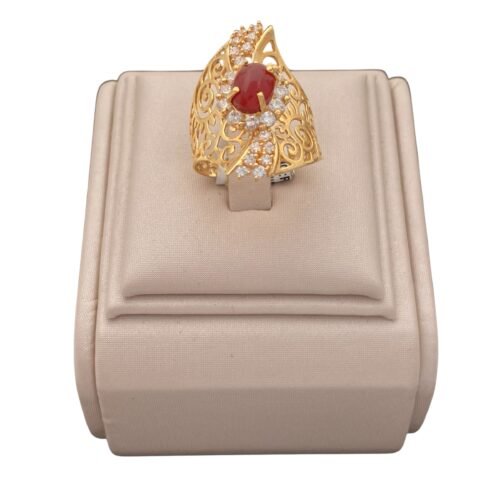 خاتم ذهب شرقي عيار 21 الوزن 5.35 جرام