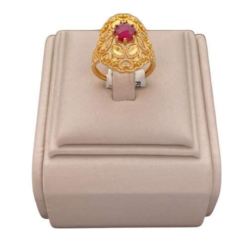 خاتم ذهب شرقي عيار 21 الوزن 4.18 جرام