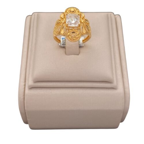 خاتم ذهب شرقي عيار 21 الوزن 3.48 جرام