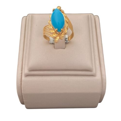 خاتم ذهب شرقي عيار 21 الوزن 3.22 جرام