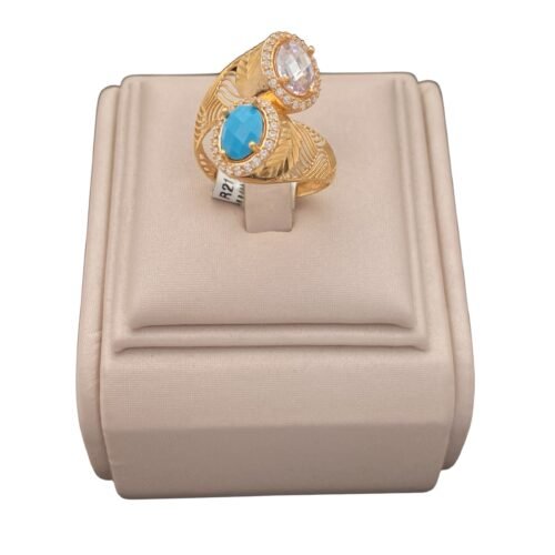 خاتم ذهب شرقي عيار 21 الوزن 4.53 جرام