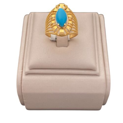 خاتم ذهب شرقي عيار 21 الوزن 4.88 جرام