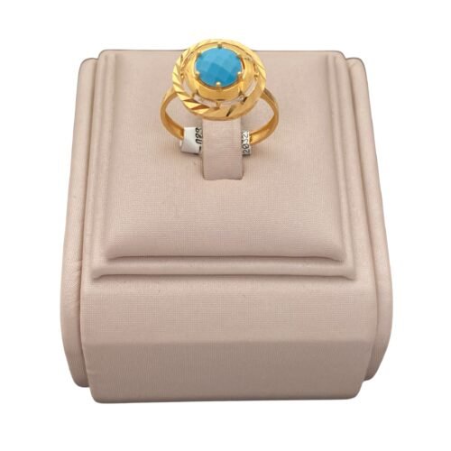 خاتم ذهب شرقي عيار 21 الوزن 2.49 جرام