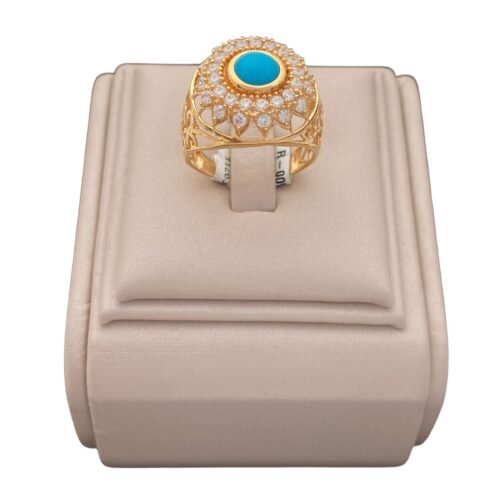 خاتم ذهب شرقي عيار 21 الوزن 4.05 جرام