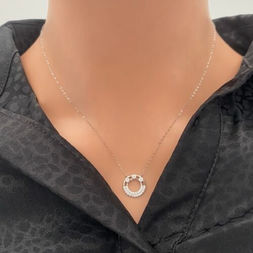 عقد ذهب عيار 18 الوزن 0.80 جرام