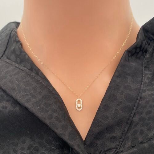 عقد ذهب عيار 18 الوزن 0.44 جرام