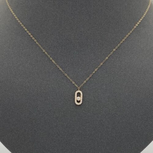 عقد ذهب عيار 18 الوزن 0.44 جرام