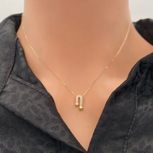 عقد ذهب عيار 18 الوزن 0.68 جرام