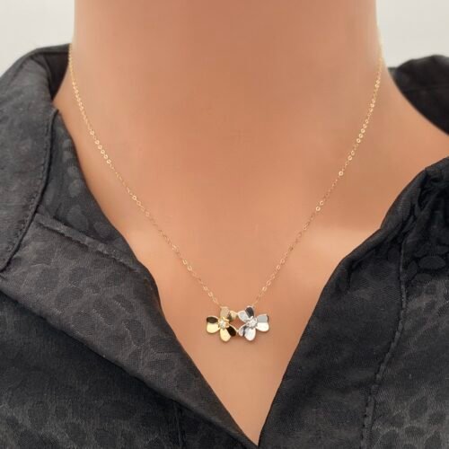 عقد ذهب عيار 18 الوزن 0.80 جرام