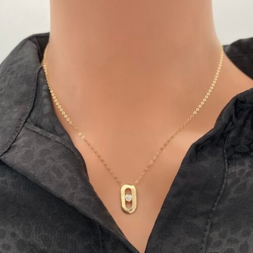 عقد ذهب عيار 18 الوزن 0.95 جرام