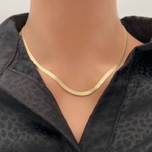 عقد فلات ذهب عيار 18 الوزن 6.61 جرام