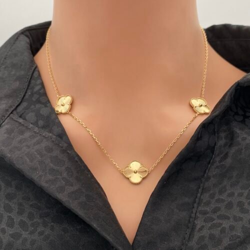 عقد فان كليف ذهب عيار 18 الوزن 6.76 جرام