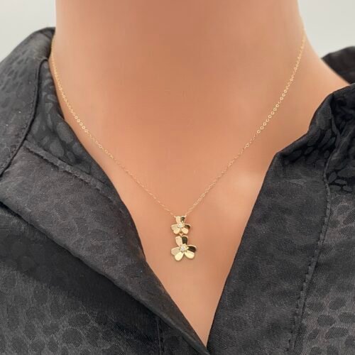 عقد ذهب عيار 18 الوزن 0.73 جرام