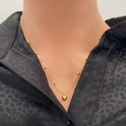 عقد ذهب عيار 18 الوزن 0.95 جرام