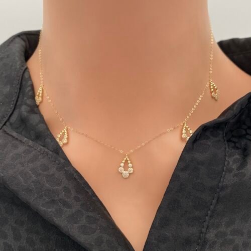 عقد ذهب عيار 18 الوزن 2.01 جرام