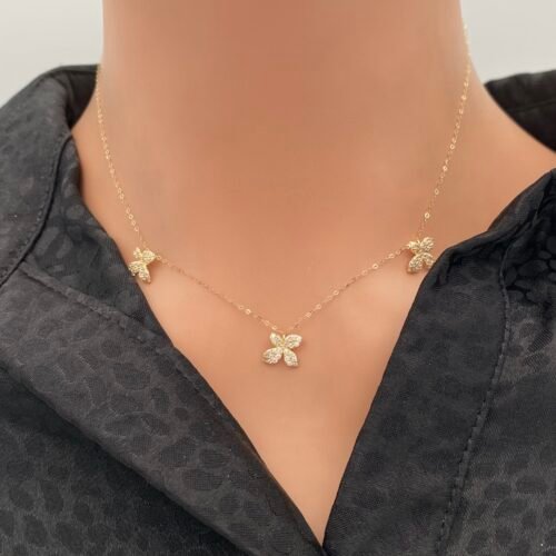 عقد ذهب عيار 18 الوزن 1.22 جرام