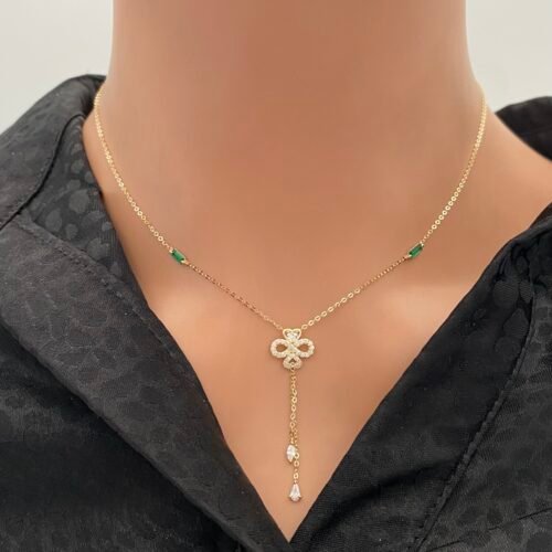 عقد ذهب عيار 18 الوزن 1.32 جرام