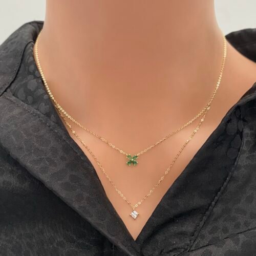 عقد ذهب عيار 18 الوزن 1.08 جرام