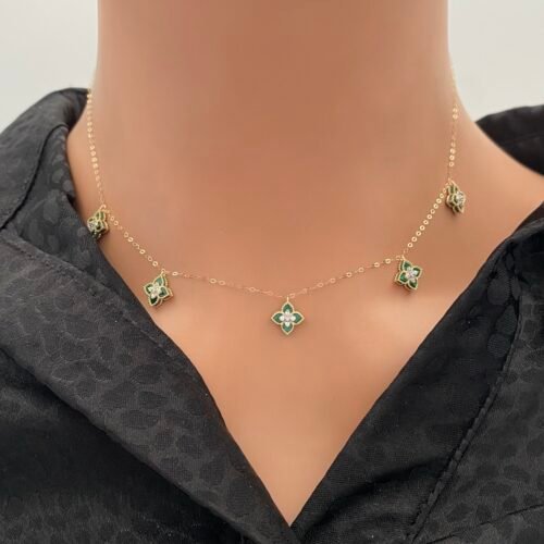 عقد ذهب عيار 18 الوزن 1.94 جرام