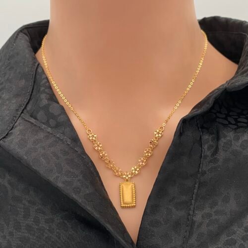 عقد ذهب عيار 21 الوزن 3.46 جرام