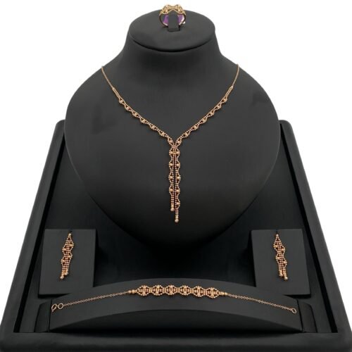 طقم ذهب عيار 21 الوزن 13.43 جرام