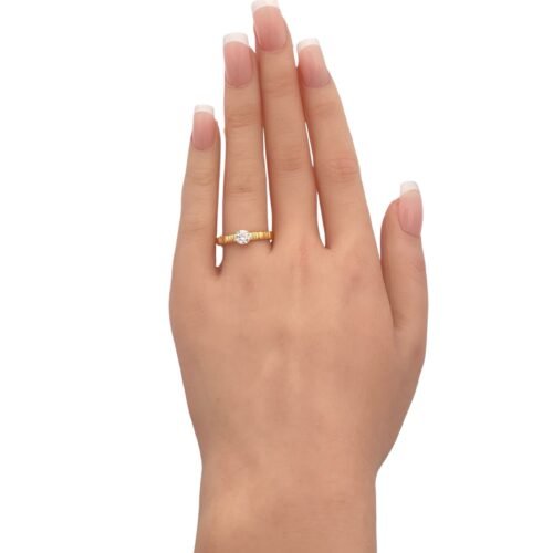 خاتم ذهب عيار 21 الوزن 2.16 جرام