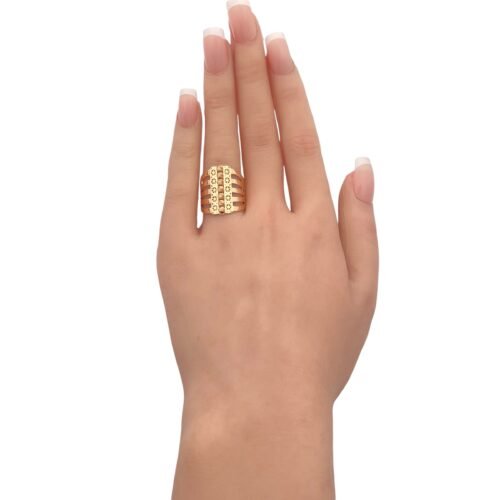 خاتم ذهب عيار 21 الوزن 4.74 جرام