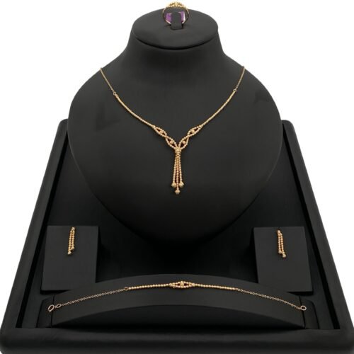 طقم ذهب عيار 21 الوزن 12.29 جرام