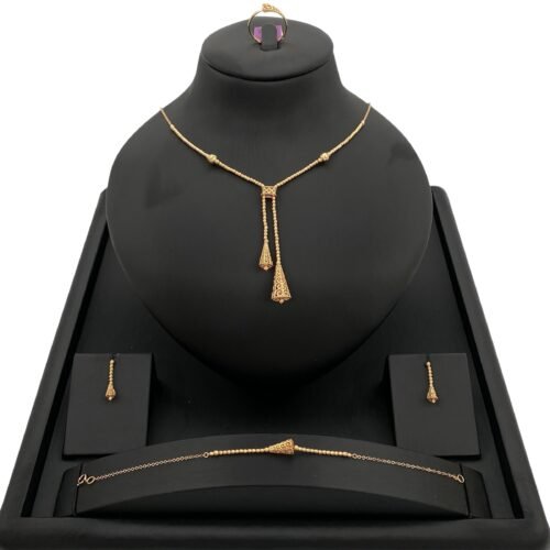 طقم ذهب عيار 21 الوزن 13.07 جرام