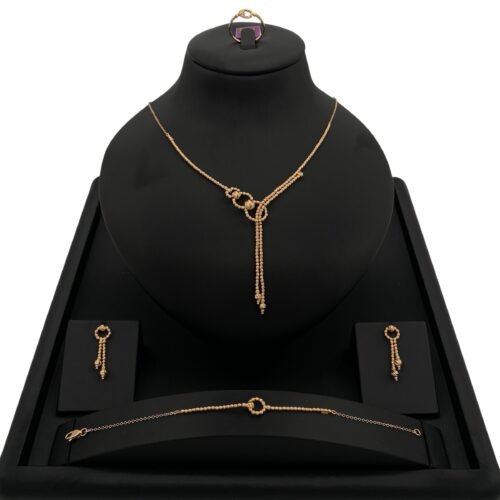 طقم ذهب عيار 21 الوزن 15.27 جرام