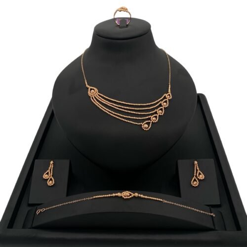 طقم ذهب عيار 21 الوزن 21.17 جرام