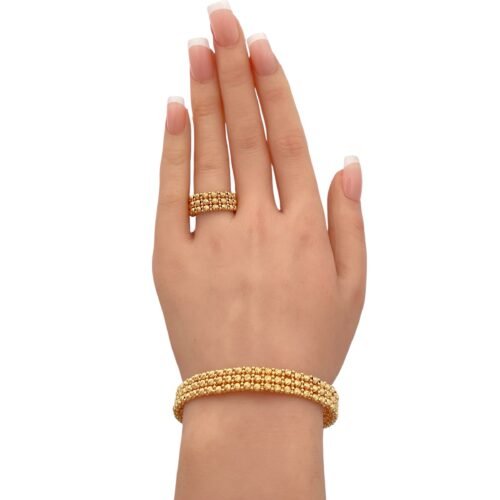 اسواره وخاتم ذهب عيار 21 الوزن 21.72 جرام