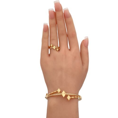 اسواره وخاتم ذهب عيار 21 الوزن 13.25 جرام