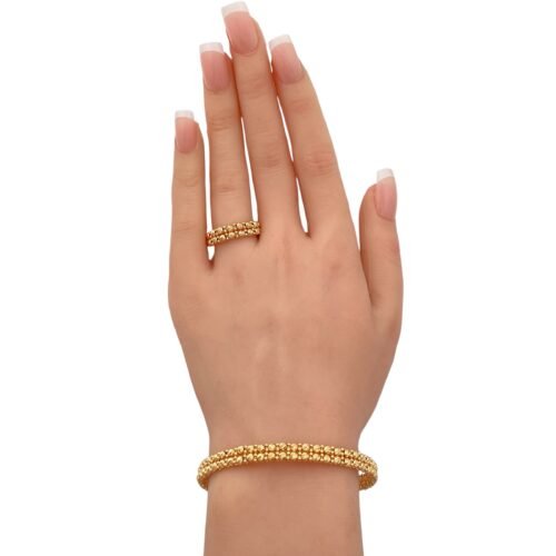 اسواره وخاتم ذهب عيار 21 الوزن 15.15 جرام