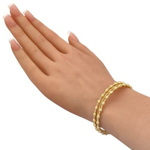 اسوارة هيفاء ذهب واقفة عيار 18 وزن 9.27 جم يبرز أناقتك الراقية