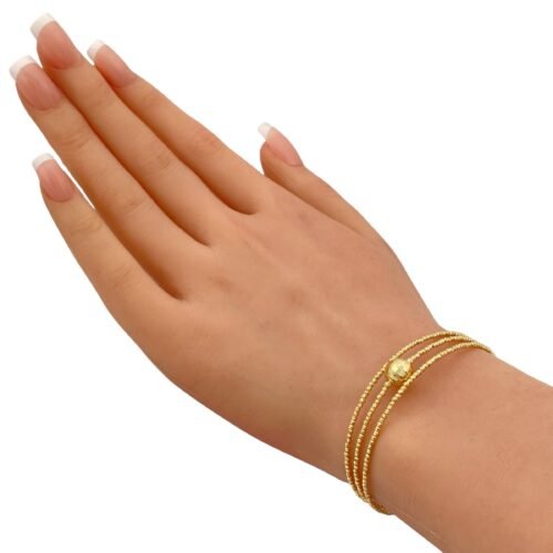 اسوارة هيفاء ذهب واقفة عيار 18 وزن 4.27 جم فريدة من نوعها تليق بك