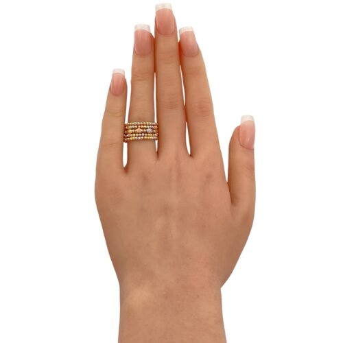 خاتم هيفاء ذهب عيار 18 الوزن 3.03 جرام