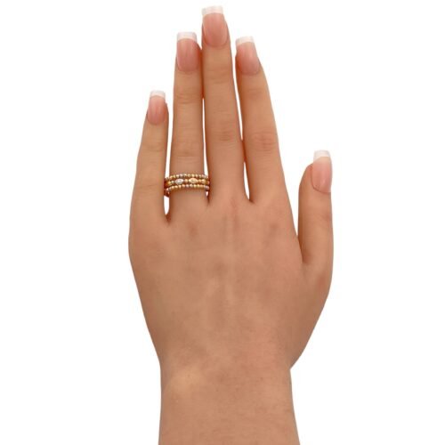 خاتم هيفاء ذهب عيار 18 الوزن 2.10 جرام