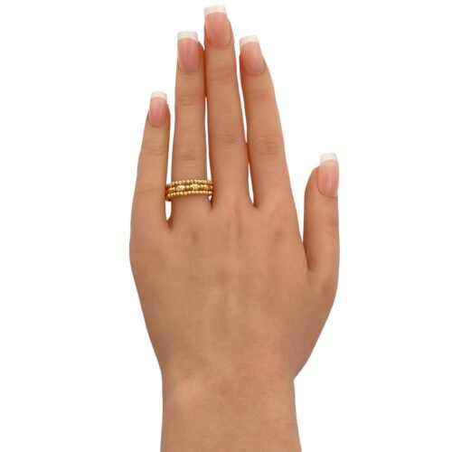 خاتم هيفاء ذهب عيار 18 الوزن 2.30 جرام