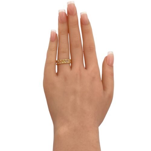 خاتم هيفاء ذهب عيار 18 الوزن 1.30 جرام