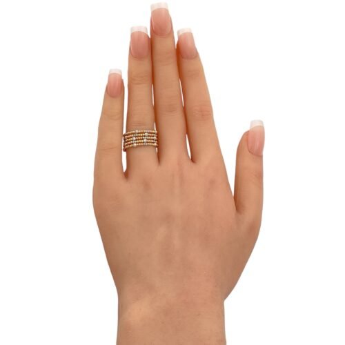 خاتم هيفاء ذهب عيار 18 الوزن 2.28 جرام