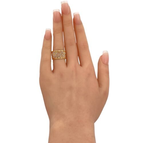 خاتم هيفاء ذهب عيار 18 الوزن 3.27 جرام