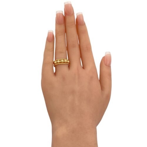 خاتم هيفاء ذهب عيار 18 الوزن 2 جرام