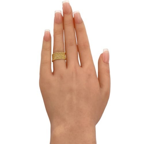 خاتم هيفاء ذهب عيار 18 الوزن 2.78 جرام