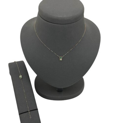 عقد واسواره ذهب عيار 18 الوزن 0.96 جرام