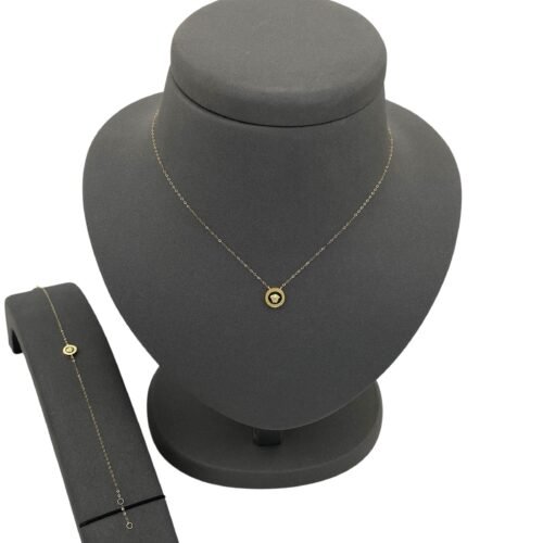 عقد واسواره ذهب عيار 18 الوزن 1.33 جرام