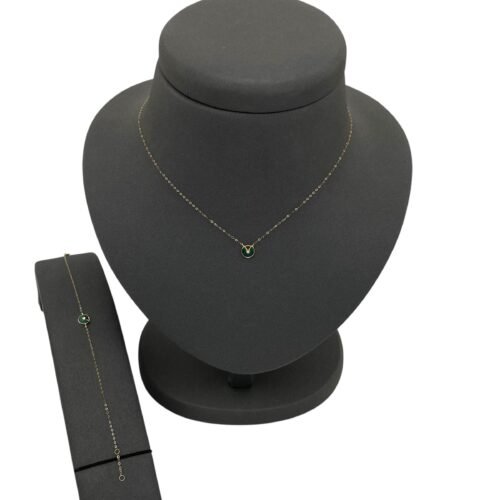 عقد واسواره ذهب عيار 18 الوزن 0.83 جرام