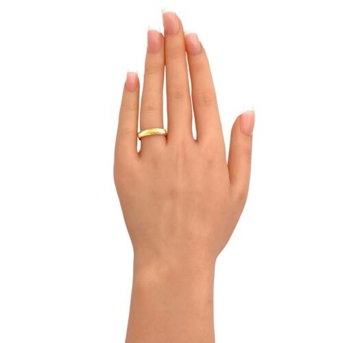 دبله ذهب عيار 21 الوزن 2.41 جرام