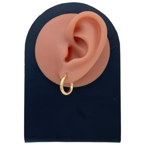 حلق ذهب عيار 18 الوزن 1.02 جرام