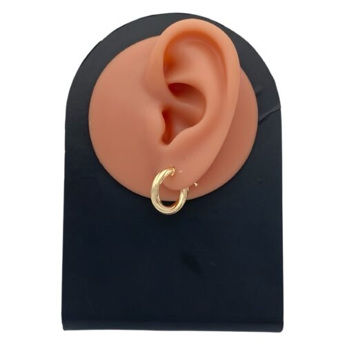 حلق ذهب عيار 18 الوزن 1.40 جرام